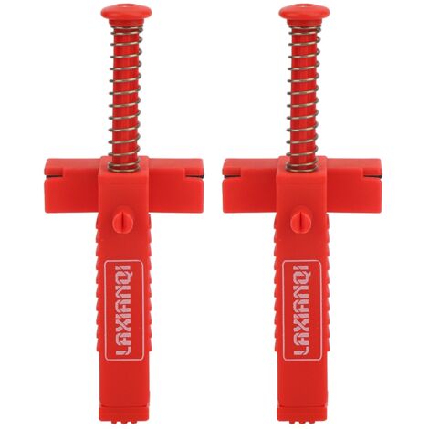 Extracteur de ligne de brique en plastique rouge, outils de plombier, outil de mesure de nivellement, accessoire de matériel, 2 pièces (1/5)
