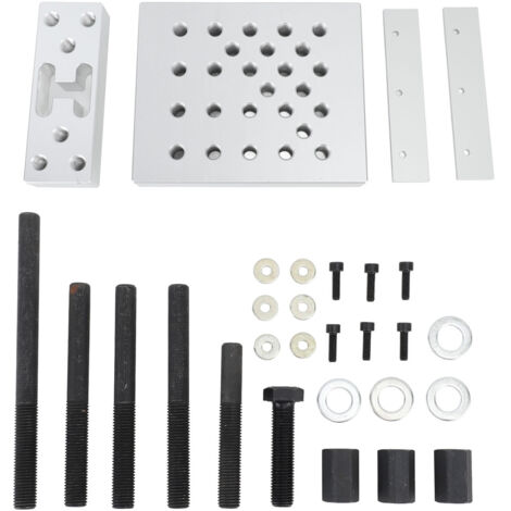 Jeu de plaques de Support de perceuse universelle, 30 tonnes, moyeu de roue de voiture, roulement de bague, réparation, outil d'installation et de retrait (1/5)