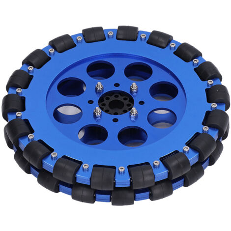 Composant de moyeu omnidirectionnel en alliage d'aluminium, roue Omni 8 pouces, pour Robot jouet bricolage (double combinaison) UM5604-0014-0203 (1/5)