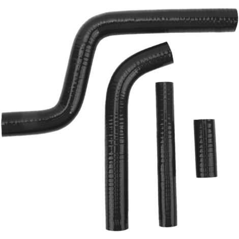 Tuyau de radiateur de moto en Silicone épais, résistant aux hautes températures, liquide de refroidissement pour YZ125 1996 à 2001, 4 pièces, noir (1/5)