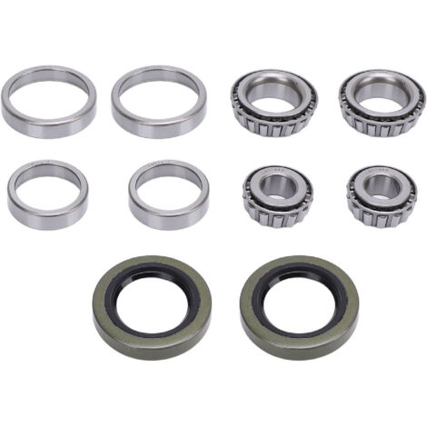 Kit de roulements de moyeu de roue de remorque avec protecteur professionnel LM11949 LM11910 pour essieux de 1 1/4 pouces 3/4 pouces, 2 ensembles