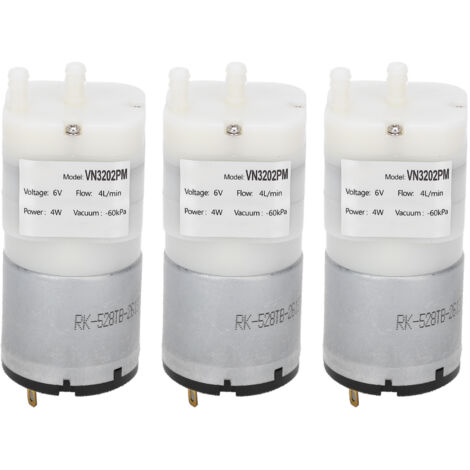 Micro pompe à eau, 3 pièces, Mini moteur Submersible, accessoires d'air pour Aquarium, DC6V VN3202PM (1/5)