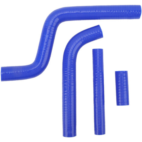 Tuyau de radiateur de moto en Silicone épais, résistant aux hautes températures, liquide de refroidissement pour YZ125 1996 à 2001, 4 pièces, bleu (1/5)