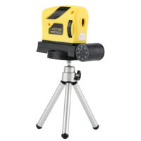 Niveau laser portable 4 en 1, niveau laser d'intérieur, niveau laser multifonctionnel, avec support.