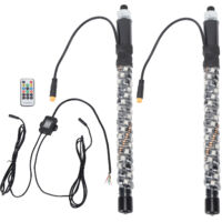 1ft LED fouet lumières 12V 20 couleurs IP67 preuve Protection contre les surcharges télécommande mât d'antenne fouets lampe
