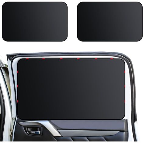 Pare Soleil Voiture B¨b¨,Pare-Soleil de Voiture, Matériau Polyester, Noir, Protection Solaire, Anti-UV, 2 pièces, Convient pour Protéger Les Enfants, la Vue du Conducteur et la Vie Privée