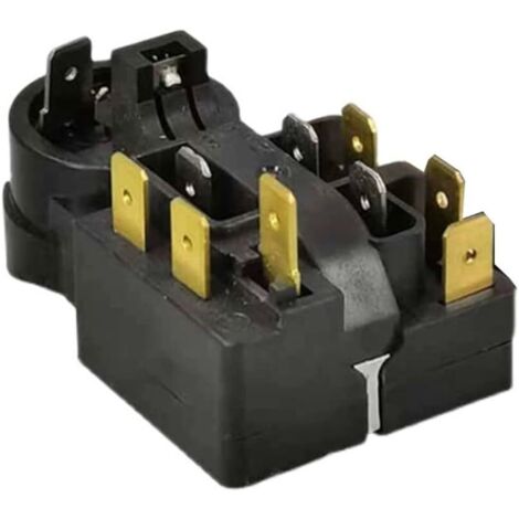 Relais de démarrage QP3-12A pour compresseur de démarreur de réfrigérateur, relais intégré, protection contre les surcharges et congélateur (1 pièce)