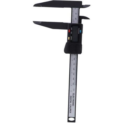 Pied à coulisse électronique numérique 150 mm / 300 mm, outil de mesure d'étriers avec outil de mesure à longue mâchoire, avec grand écran LCD, fonction d'arrêt automatique et pouces
