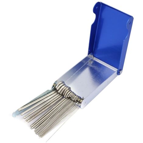 Kit de Nettoyage de Pointe de Torche 21 Pièces Accessoires de Soudage Alésoir de Buse MIG Nettoyeur pour Soudage au Gaz