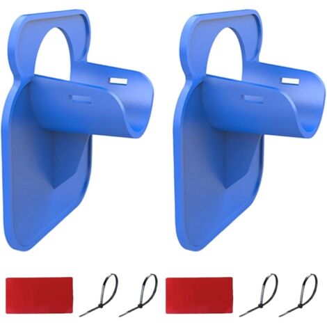 Lot de 2 supports de tuyaux de piscine anti-déchirure, anti-perforation, anti-fatigue, accessoires de piscine hors sol, équipement d'entretien pour tuyau d'eau (2 pièces, bleu) (1/5)