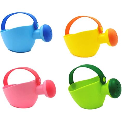 4pièces Petit Arrosoir avec Pommeau pour Enfant, Arrosoirs pour Enfant, Outils De Jardinage pour Enfant, Équipement De Jardin, Seau D'arrosage pour Filles (Couleur Aléatoire)