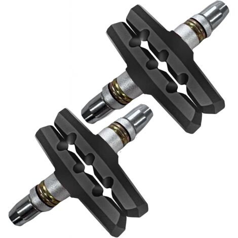 2 Paires de Plaquettes de Frein Premium pour vélo, Plaquettes de Frein V-Brake Professionnelles pour VTT, kit de Blocs de Frein pour vélo (1/5)