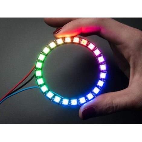 24 RGB Neopixel LED Ring with Integrated Drivers (1/3)