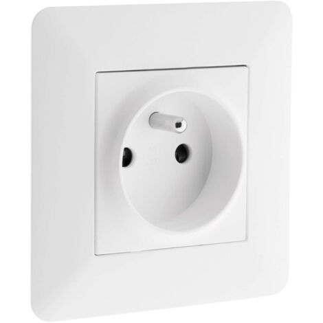 Recessed single socket 16A - White (1/4)