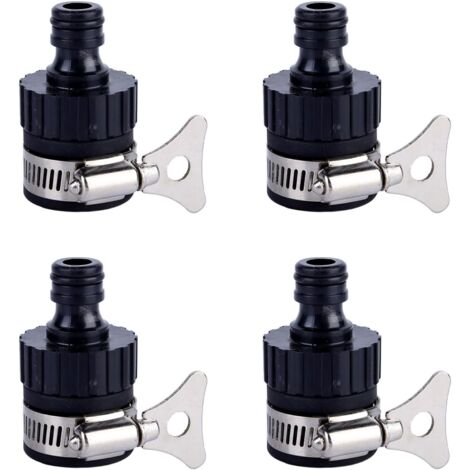 4 Pièces Adaptateur de Robinet, Connecteur de Tuyau, Peuvent Être Connectées à des Robinets Ordinaires d'un Diamètre Inférieur à 16 mm