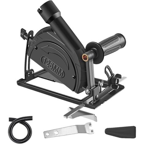 Ensemble de Support pour Meuleuse D'angle 100-125, Accessoires pour Outils de Coupe, Angle Réglable de 0 à 45°, Profondeur de Coupe de 0 à 40 mm - pour Meuleuse D'angle de 100mm à 125mm