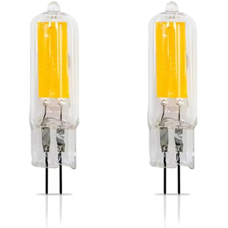 Ampoule G4 LED 3W 12V 3000K 500LM LED Lumière blanche Equivalent 20W Halogène G4 Non Dimmable Économie Ampoules pour Chambre Salon Cuisine Jardin, Pack of 2, 1 an garantie [Classe énergétique E]