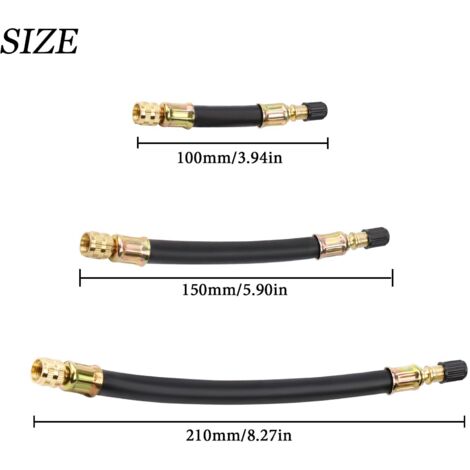 Accessoire Gonflage Pneu Rallonges Valve 20cm Simarro - Adaptateur Pneus Camping-car, Vélo, Moto Extension Valve 20cm