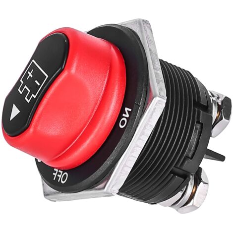 Disjoncteur de batterie : 12 V 24 V, interrupteur principal 200 A, coupe-batterie de voiture, interrupteur principal de coupure de batterie, interrupteur de déconnexion de la batterie Convient pour