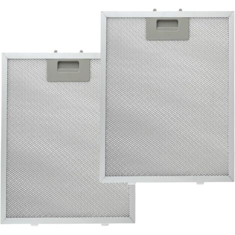 2 Pièces 5 Couches Filtre pour Hotte Aspirantes, 320mm x 260mm Filtre de Hotte Universel en Aluminium Filtre à Graisse Métallique pour Hottes Aspirantes de Nombreuses Grandes Marques