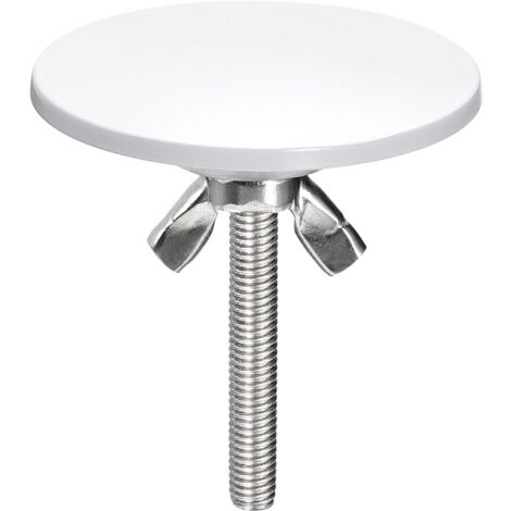 Couvercle Trou Robinet Bouchon Evier Cache Trou pour Évier de Cuisine, 1Pcs - Couvercle de Trou de Robinet en Alliage de Zinc, pour Lavabo, Évier, Plan de Travail (Blanc)