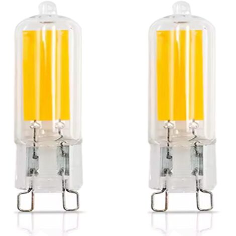Ampoule G9 LED 3W 220V 3000K 500LM LED Lumière blanche Equivalent 20W Halogène G9 Non Dimmable Économie Ampoules pour Chambre Salon Cuisine Jardin, Pack of 2, 1 an garantie