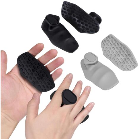 2 Paires Gants de Gymnastique d'Entraînement, Poignées d'Haltérophilie, Poignées de Protection, Gants d'Entraînement Portables et Robustes en Silicone, Poignées sans Doigts pour Hommes Femmes (1/5)