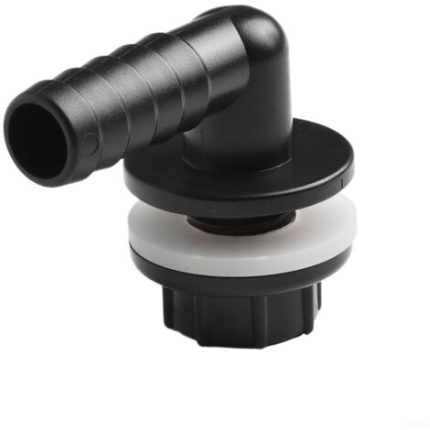 Connecteur de buse coudé pour réservoir d'eau, aquarium, facile à installer, raccord noir, adaptateur de tuyau d'arrosage