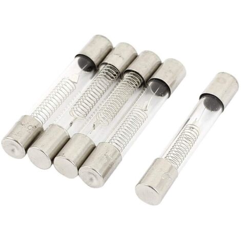 Fusible - Four a micro-ondes 5KV - Verre fusible de tubes de 6mm x 40mm (Lot de 5 Pièces, 0,7A)