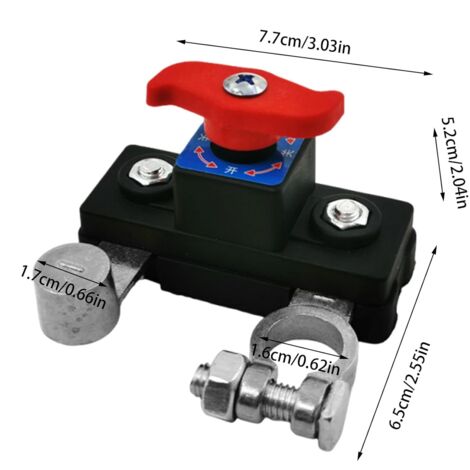 Boutons De Batterie De Remplacement Automobile, Bouton De Déconnexion De La Batterie, Bouton De Batterie De Voiture 12V / 24V, Coupure De Puissance De Remplacement Automobile Pour Le Camion De Bateau