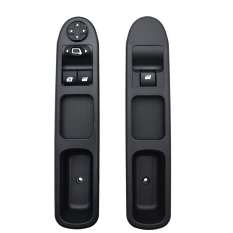 Commande Leve Vitre 207 Passager + Côté Conducteur 2 Pièces, Interrupteur de Lève-Vitre 207 pour Peugeot 207 Citroen c3 6554.QC, Bouton électrique Fenêtre 6 broches 6490HQ 6554HJ