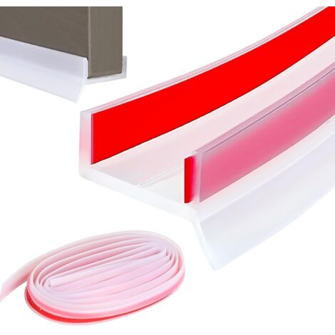 Joint Plinthe Cuisine Profil D'étanchéité, 5 M Transparente Joint Plinthe Cuisine, Caoutchouc de Profilé D'étanchéité, pour Épaisseur de Bois de 15mm, 16mm, 17 mm, pour Salle de Bain, Cuisine