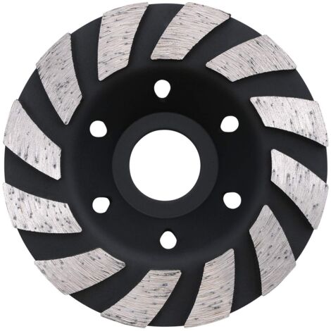 Disque Diamant, Disque Diamant Meuleuse 100mm - Turbo Meule, Meule Diamantée Universelle pour Ponçage et Polissage du Béton Maçonnerie Granit Marbre Pierre Naturelle