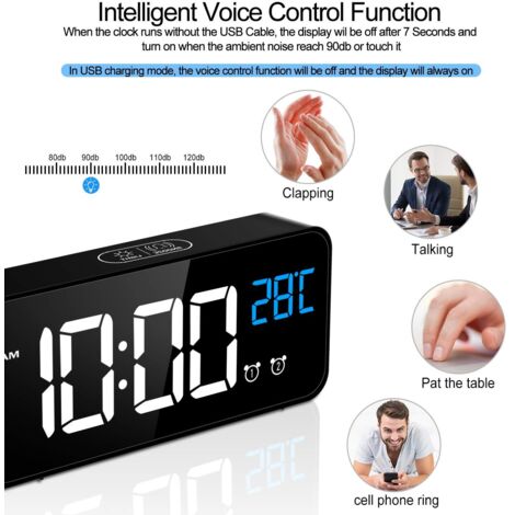 Réveil Numérique Capybara Mignon Avec Veilleuse Réglable - Idéal Pour Chambre De Fille, Décoration Intérieure