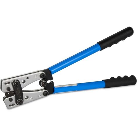 Pince à Sertir AWG 10-0, 6/10/16/25/35/50mm², Multifonctionnelle avec Poignée Antidérapante pour électricien,Outils de Sertissage