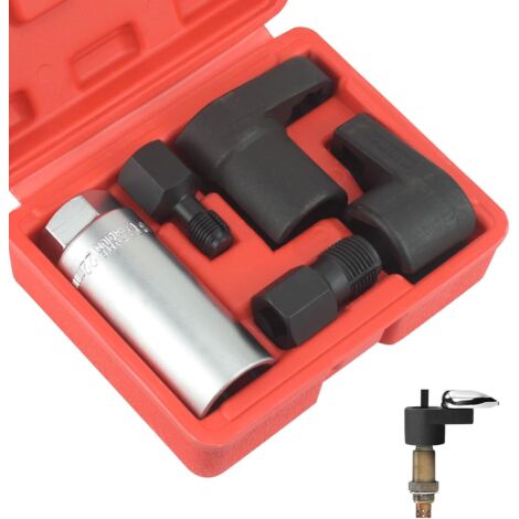 Lot de 5 Douilles pour Sonde Lambda, Clé à Douille de Sonde Lambda et Capteur d'Oxygène pour Voiture, avec Boîte