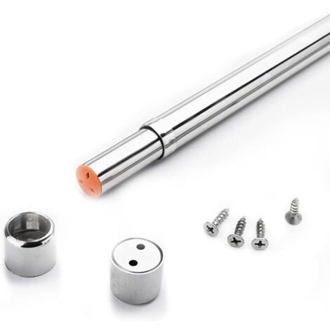 Ajustable Tube Tringle 32-52cm: Acier Inoxydable Tringle Penderie - pour les Rideaux de Garde-robe à Domicile (1/5)