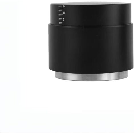 Distributeur de café 3 en 1 et tamper, outil de distribution d'expresso réglable, convient pour les papiers filtrants portables de 51 mm, base filetée noire