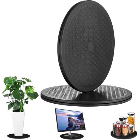 2 Pcs Plateau Tournant, Support De Base Rotatif Pour Plateau Tournant À Plate-forme Tournante À 360 ° Pour Moniteur Tv Hot Roulement Base De Plaque Tournante Plateau Tournant Tv Plateau Universel Rond