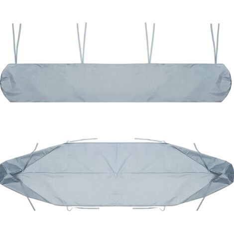 Housse de Auvent Jardin Protection, 2m-5m Housse de Protection Anti-poussière pour Canopy Shelter De Terrasse Meubles, Protection imperméable en Hiver (4M, Gris)