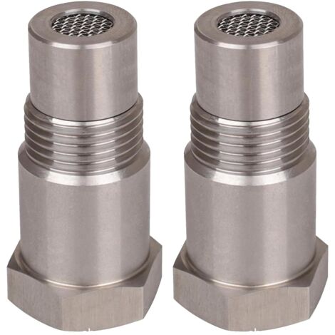 2 PCS Rallonges de Capteur Détrompeur, 46,5mm Capteur D'Oxygène, D'Oxygène Pour Extender Entretoise, Filtre Detrompeur Sonde Lambda, Pour Voitures Moteur Les Systèmes D'Echappement M18 x1.5