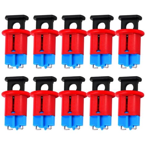 Verrouillage de Disjoncteur Miniature, 10pcs Verrouillage de Commutateur D'air Verrouillage de Sécurité Électrique Verrouillage de Disjoncteur Miniature pour L'isolation de Puissance (1/5)