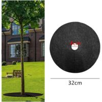 Lot De 10 Disques De Paillage Pour Arbres 32 Cm - Protection Anti-Mauvaises Herbes Non Tissé