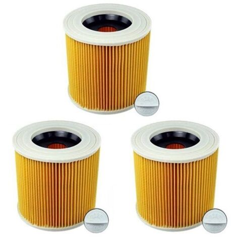 à Cartouche 3PièCes pour Karcher Aspirateur WD3 Premium WD2 WD3 WD1 MV3 MV2 WD 3P Kit D'Extension Contre les PoussièRes Fines (1/4)