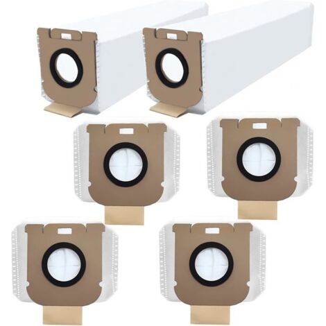 6Pcs Sacs À Poussière Pour Dreame Z10 Station Aspirateur De Poche Pièces De Rechange,Grande Capacité,Sacs À Poussière En Tissu Non (1/5)