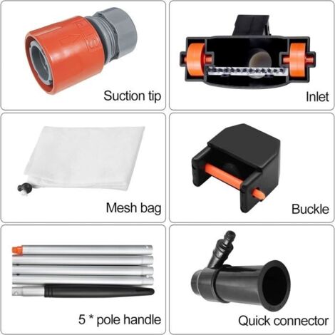 Aspirateur De Piscine à Main Rechargeable - Nettoyage Manuel Facile - Pour Piscines Hors Sol Et Gonflables