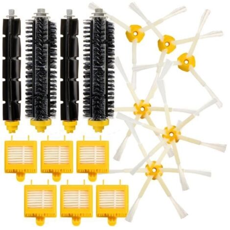 Kit De 2 paire de extracteur brosse +6 Garde Filtre + 6 Brosse Latérale Pour iRobot Roomba série 700 Aspirateur Outil (1/4)