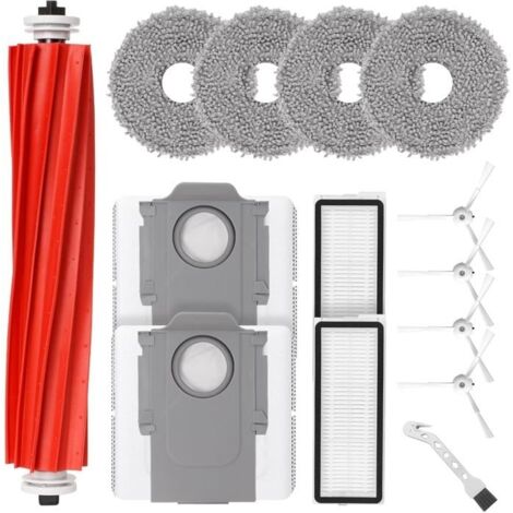 Kit d'accessoires pour Roborock Qrevo Plus/QRevo MaxV/QRevo Pro/Qrevo S Robot, 1 Brosse à Rouleau, 2 filtres, 4 serpillères (1/5)