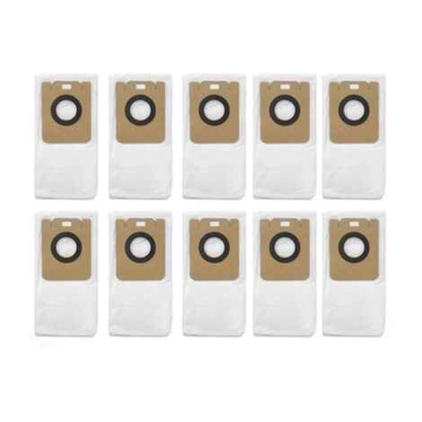 10PièCes Sacs à PoussièRe pour Xiaomi Dreame Bot D10 plus RLS3D Aspirateur PièCes de Rechange Accessoires VACUUM CLEANER BAG (1/4)