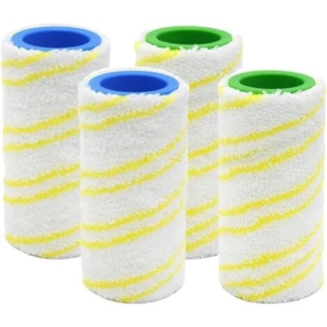 Lot de 4 Rouleaux de Rechange pour Kärcher FC7 FC3 FC5 FC3D, Accessoire 2.055-006.0 (1/4)